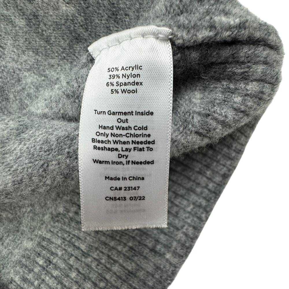 Talbots Wool Blend Soft Comfy Classy Silver Rhine… - image 7